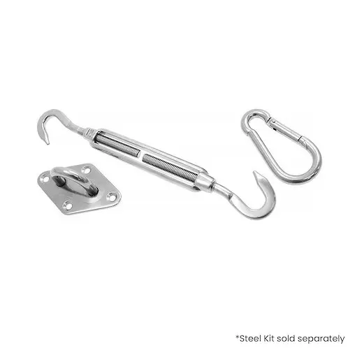 Wallaroo Outdoor Sun Shade Sail Canopy Grey Square 8 X 8M - Image 4