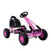 Rigo Kids Pedal Go Kart Car Ride On Toys Racing Bike Rubber Tyre Adjustable Seat Pink