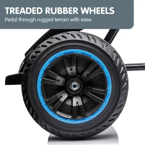 Kahuna G18 Kids Ride On Pedal Go Kart - Blue - Image 8