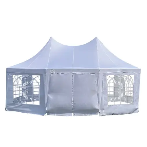 Wallaroo 6x4.5m Wedding Gazebo Marquee With Sidewalls - Image 3