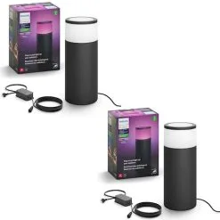 2PK Philips Hue Outdoor Pedestal Colour Ambiance Light/Lighting Extension Kit