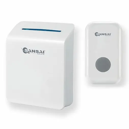 Sansai DB-920B Wireless Digital Doorbell Chime Door Bell W LED Light Home/Office - Image 2