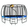 Trampoline Kahuna 16ft With Basketball Set - Blue