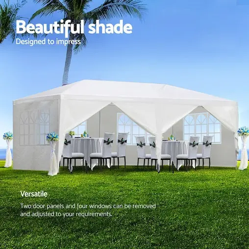 Instahut Gazebo Marquee Outdoor Wedding Gazebos Tent 3x6m - Image 5