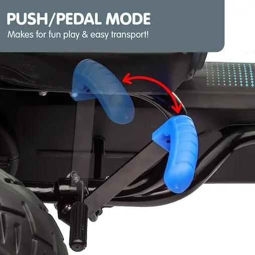 Kahuna G18 Kids Ride On Pedal Go Kart - Blue - Image 9