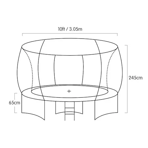 Kahuna Twister 10ft Springless Trampoline - Image 3