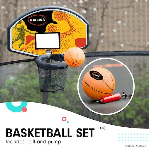 Kahuna Blizzard 8ft Trampoline With Basketball Set - Blue - Image 11