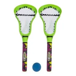 2x Coop Hydro Lacrosse Sticks W/ Ball Beach/Pool/Backyard Fun Play Game Toy GRN