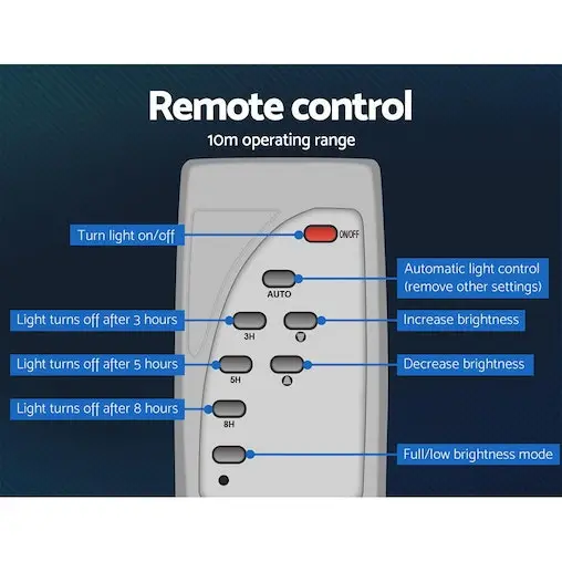 Unbranded LED Solar Street Flood Light Motion Sensor Remote Outdoor Garden Lamp Lights 120W - Image 4