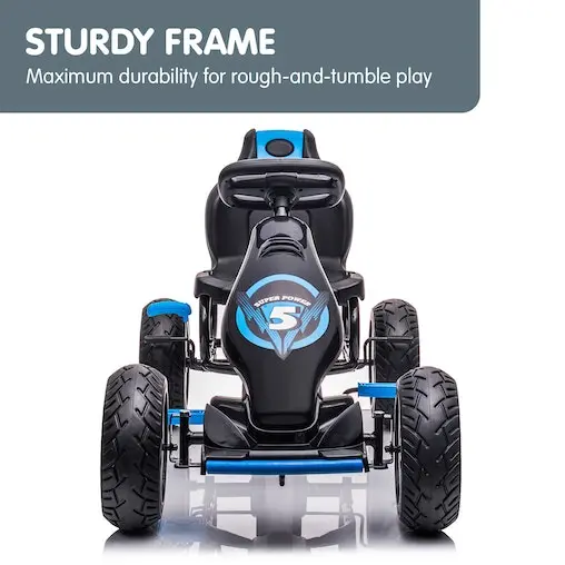 Kahuna G18 Kids Ride On Pedal Go Kart - Blue - Image 10