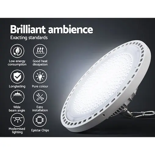 Leier LED High Bay Lights Light 150W Industrial Workshop Warehouse Gym - Image 4