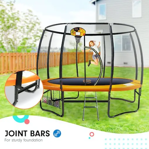 Kahuna 10ft Springless Trampoline With Basketball Set - Image 9