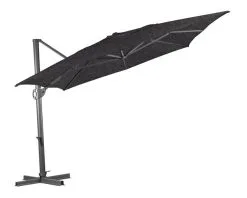 Shelta Augusta 4x3m Rectangular Cantilever Umbrella Charcoal