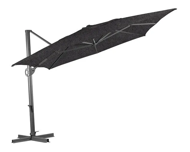 Shelta Augusta 4x3m Rectangular Cantilever Umbrella Charcoal