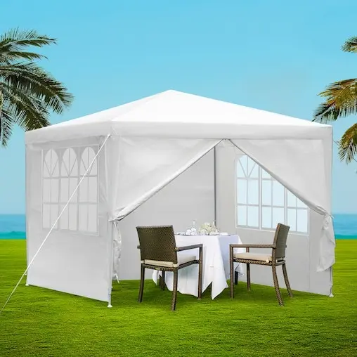 Instahut Gazebo 3x3 Outdoor Marquee Gazebos Wedding Camping Tent 4 Panel - Image 7