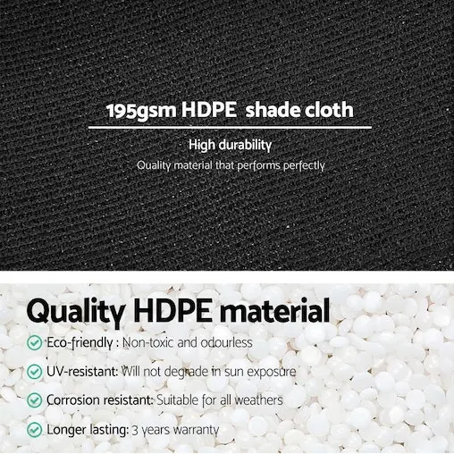 Instahut 90% Sun Shade Cloth Shadecloth Sail Roll Mesh Outdoor 195gsm 3.66x20m - Image 4