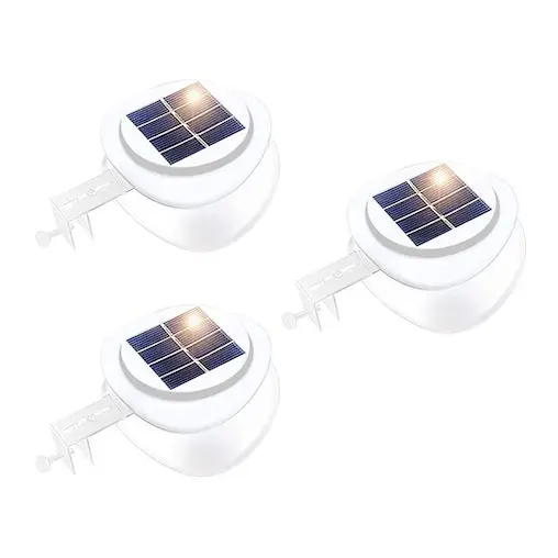 Lenoxx Solar Multipurpose Light (3-Piece, White) W/ Screw & Mount, Energy-Saving