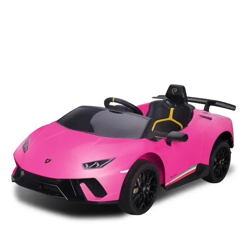KlikA Lamborghini Performante Kids Electric Ride On Car Remote Control By Kahuna - Pink