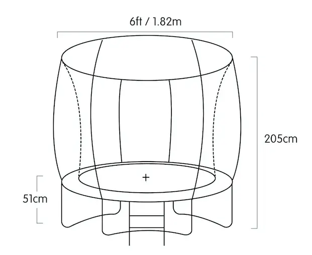 Kahuna Classic 6ft Trampoline - Purple - Image 10