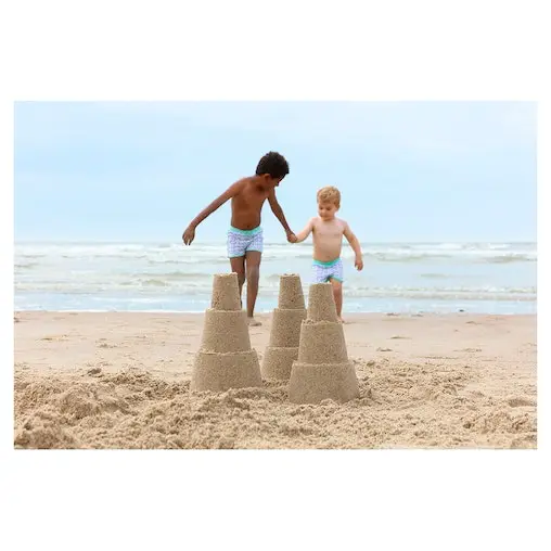 Quut Alto 18cm Sand Builder Toy For Kids Lagoon Green/Vintage Blue/Mighty Orange - Image 14