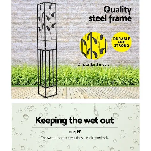 Instahut Gazebo Marquee Tent Wedding Gazebos White 3x3m - Image 6