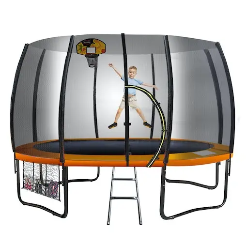 Kahuna 10ft Springless Trampoline With Basketball Set