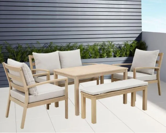 Harper 5 Piece Low Dining Setting - Image 2