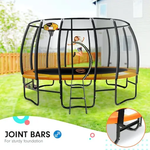 Kahuna 12ft Springless Trampoline With Basketball Set - Image 11