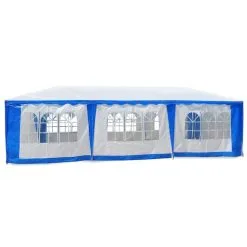 Wallaroo 4x8 Outdoor Event Wedding Marquee Tent Blue+White