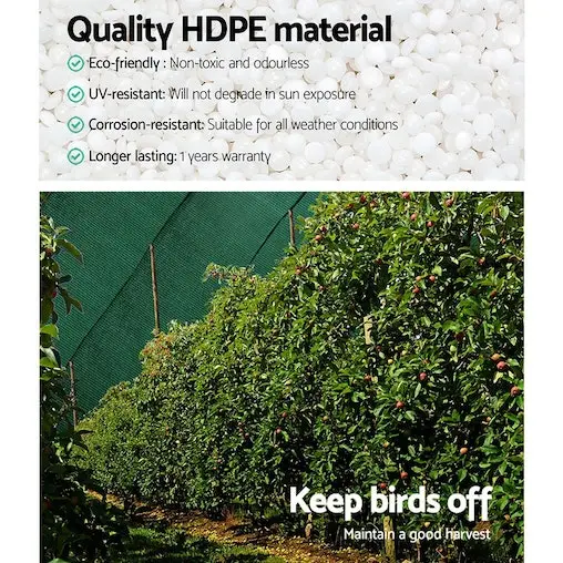 Instahut 50% Sun Shade Cloth Shadecloth 3.66x20m Sail Roll Mesh Outdoor 100gsm - Image 7