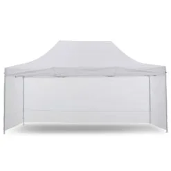 Gazebo Tent Marquee 3x4.5m PopUp Outdoor Wallaroo White