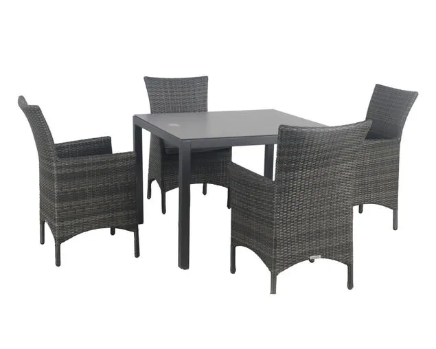 Larache Tub-Boston 5 Piece Dining Setting