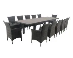 Larache Tub-Dakota 13 Piece Extensions Dining Setting