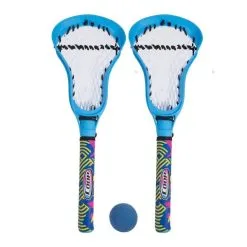 2x Coop Hydro Lacrosse Sticks W/ Ball Beach/Pool/Backyard Fun Play Game Toy Blue