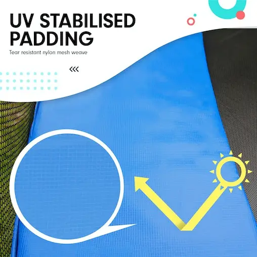 Kahuna Blizzard 8ft Trampoline With Basketball Set - Blue - Image 6