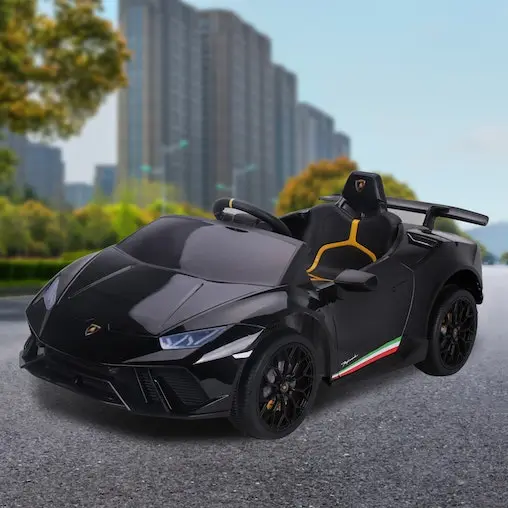 KlikA Lamborghini Performante Kids Electric Ride On Car Remote Control - Black - Image 10