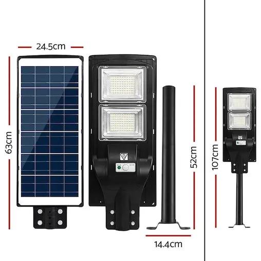 Unbranded LED Solar Street Flood Light Motion Sensor Remote Outdoor Garden Lamp Lights 120W - Image 3