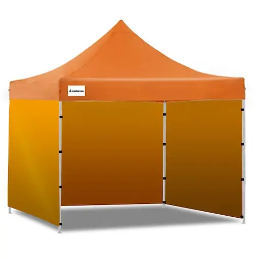 Gazebo Tent Marquee 3x3 PopUp Outdoor Wallaroo - Orange - Image 2