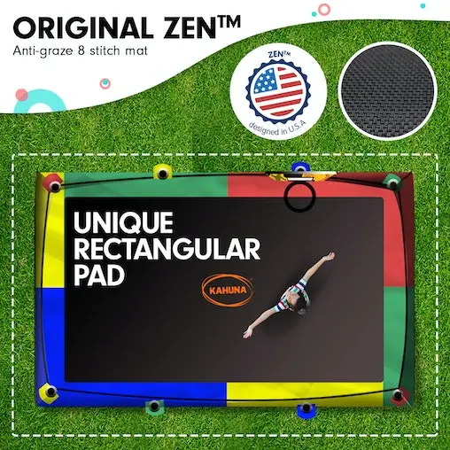 Kahuna Trampoline 8 Ft X 11 Ft Outdoor Rectangular Rainbow - Image 4