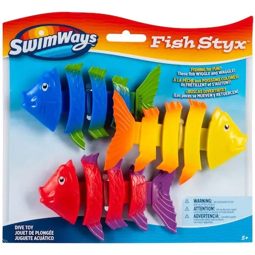 3pc Swimways Wiggle Fish Styx Pool Water Toy Kids/Children Swimming/Diving Game - Image 4