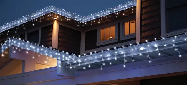 Lenoxx Solar White Curtain Lights