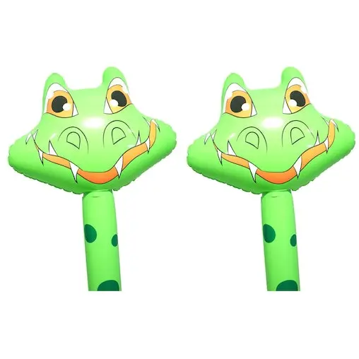 2x Fumfings Novelty 1.4m Bloonimals Inflatable Crocodile Balloon Birthday Decor - Image 4