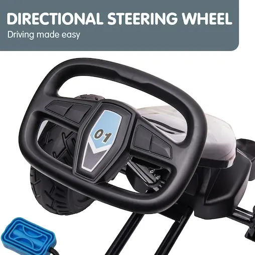 Kahuna G18 Kids Ride On Pedal Go Kart - Blue - Image 6