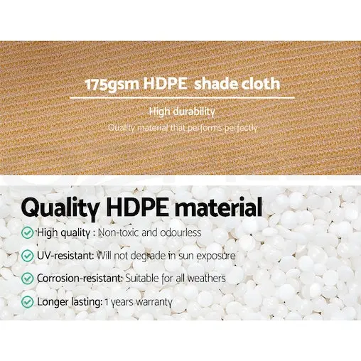 Instahut 70% Sun Shade Cloth Shadecloth Sail Roll 175gsm 1.83x10m - Image 5