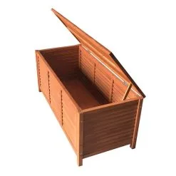Outdoor Storage Bench Garden Chair Wooden Box Seat Chest Furniture Gardeon
