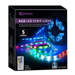 Sansai 5m USB Powered RGB LED Strip Light PC/Monitor Backlight W/Remote Control