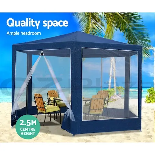 Instahut Outdoor Pop Up Gazebo - Navy - Image 4