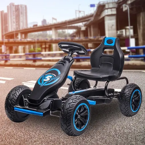Kahuna G18 Kids Ride On Pedal Go Kart - Blue - Image 12