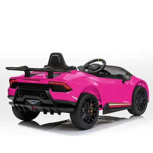KlikA Lamborghini Performante Kids Electric Ride On Car Remote Control By Kahuna - Pink - Image 10