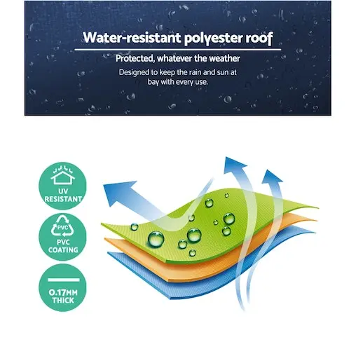 Instahut Outdoor Pop Up Gazebo - Navy - Image 5